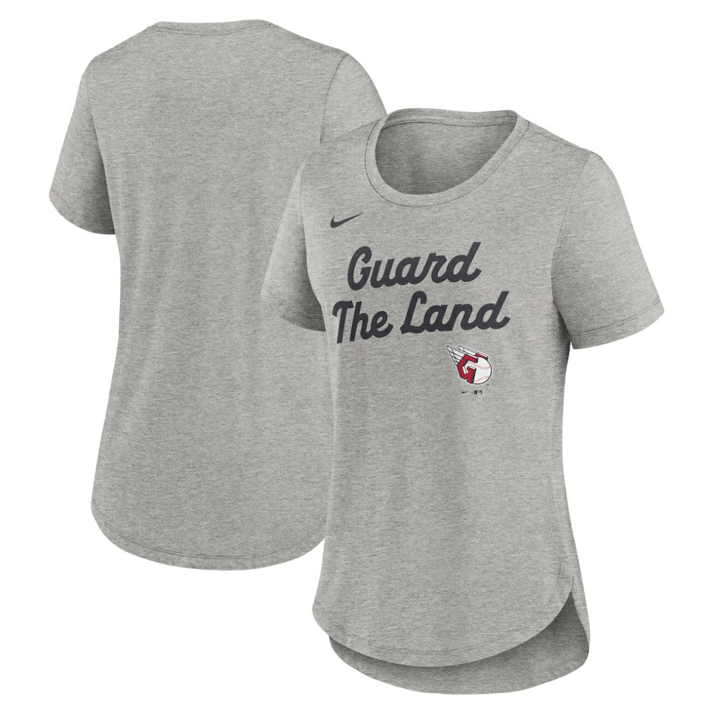 MLB Cleveland Guardians Nike Women's Script Tri-Blend T-Shirt