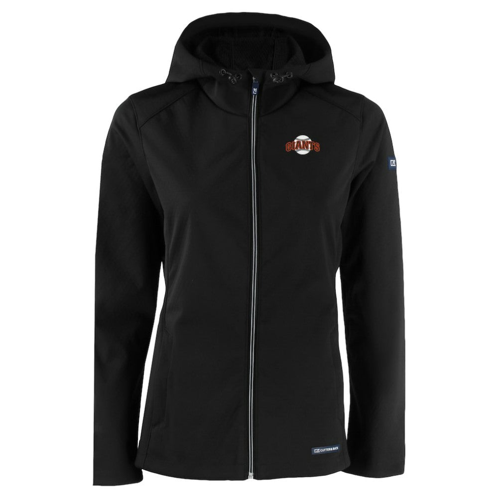 MLB San Francisco Giants Cutter & Buck Women's Evoke Eco Softshell Recycled Full-Zip Jacket