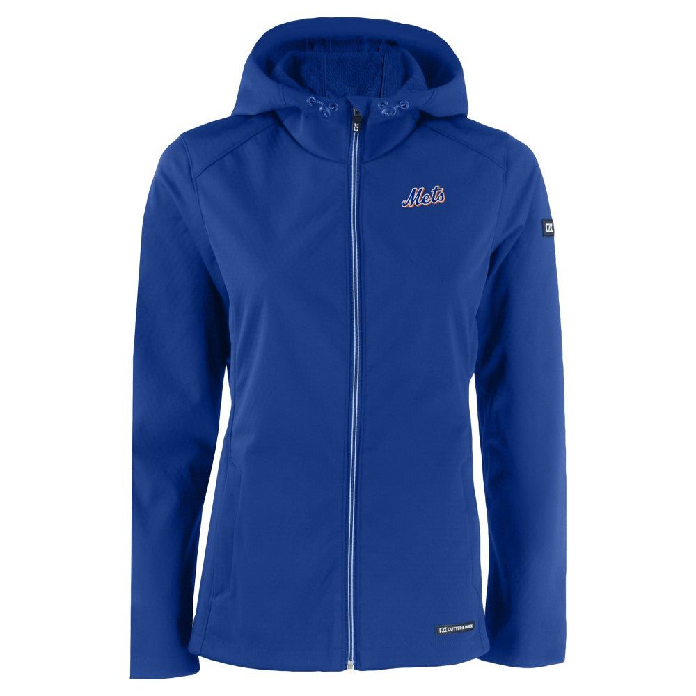 MLB New York Mets Cutter & Buck Women's Evoke Eco Softshell Recycled Full-Zip Jacket