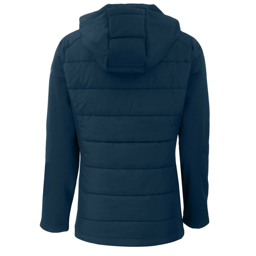MLB Los Angeles Dodgers Cutter & Buck Women's  Evoke Hybrid Eco Softshell Recycled Full-Zip Hoodie Jacket