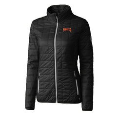 MLB Pittsburgh Pirates Cutter & Buck Women's Rainier PrimaLoft Eco Insulated Full-Zip Puffer Jacket