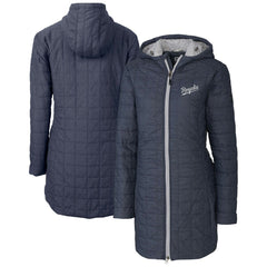 MLB Kansas City Royals Cutter & Buck Women's Rainier Primaloft Eco Insulated Hooded Full-Zip Long Coat