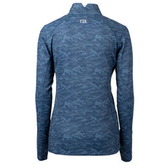 MLB Seattle Mariners Cutter & Buck Women's  Traverse Camo Print Stretch Quarter-Zip Top