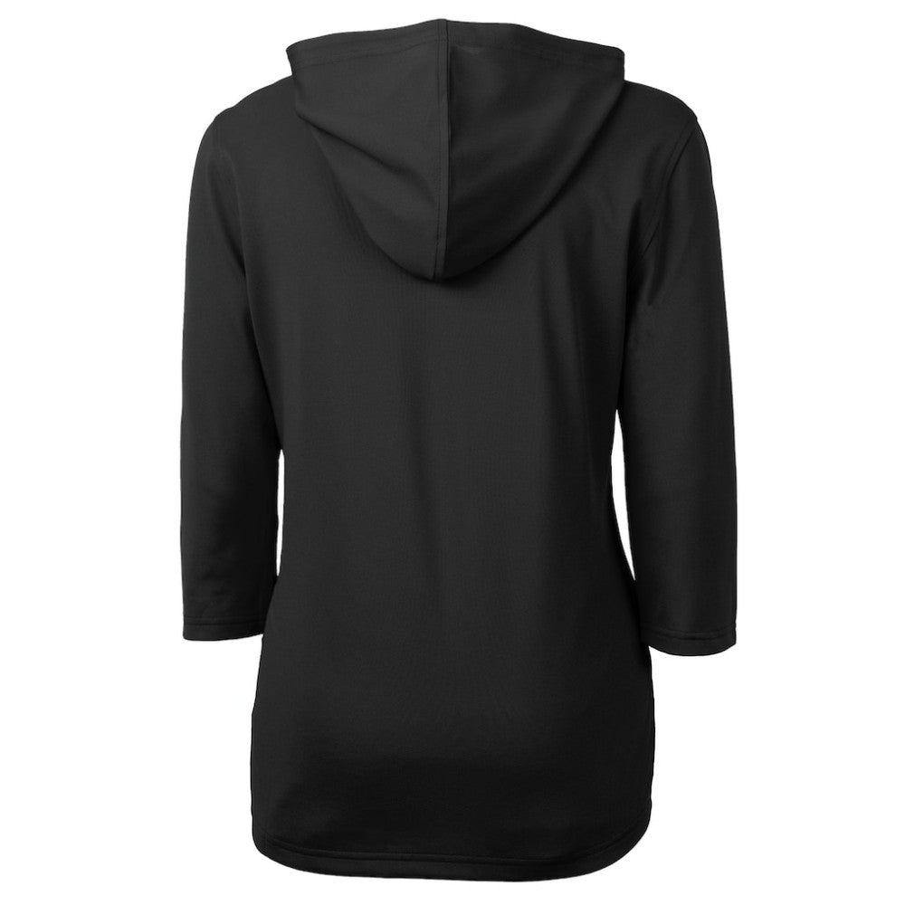 MLB Pittsburgh Pirates Cutter & Buck Women's  DryTec Virtue Eco Pique Recycled 3/4-Sleeve Half-Zip Pullover Hoodie