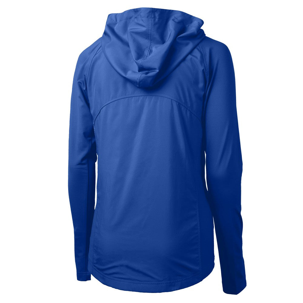 MLB Los Angeles Dodgers Cutter & Buck Women's  Adapt Eco Knit Hybrid Recycled Full-Zip Hoodie