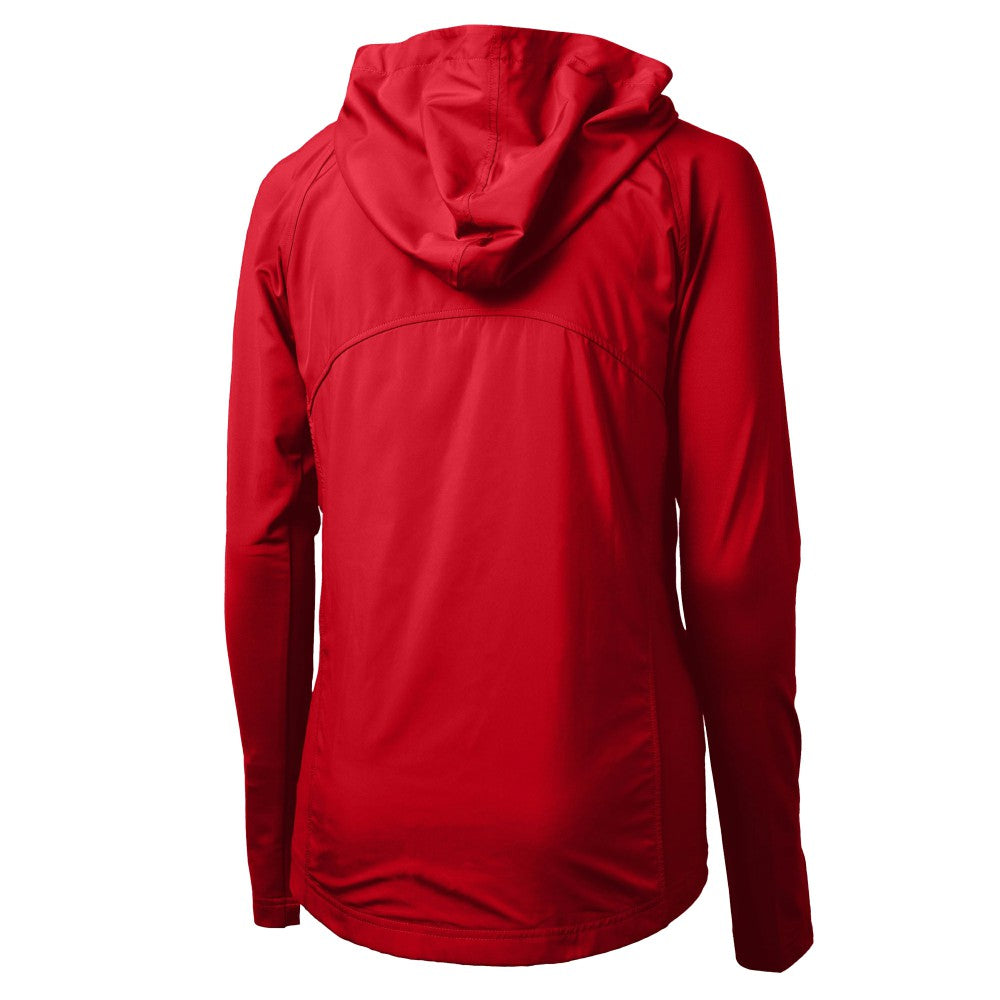 MLB Cincinnati Reds Cutter & Buck Women's Cooperstown Collection Adapt Eco Knit Hybrid Recycled Full-Zip Hoodie