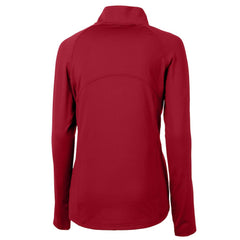 MLB Detroit Tigers Cutter & Buck Women's Americana DryTec Adapt Eco Knit Stretch Recycled Raglan Half-Zip Top