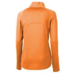 MLB Detroit Tigers Cutter & Buck Women's  DryTec Adapt Eco Knit Stretch Recycled Raglan Half-Zip Top