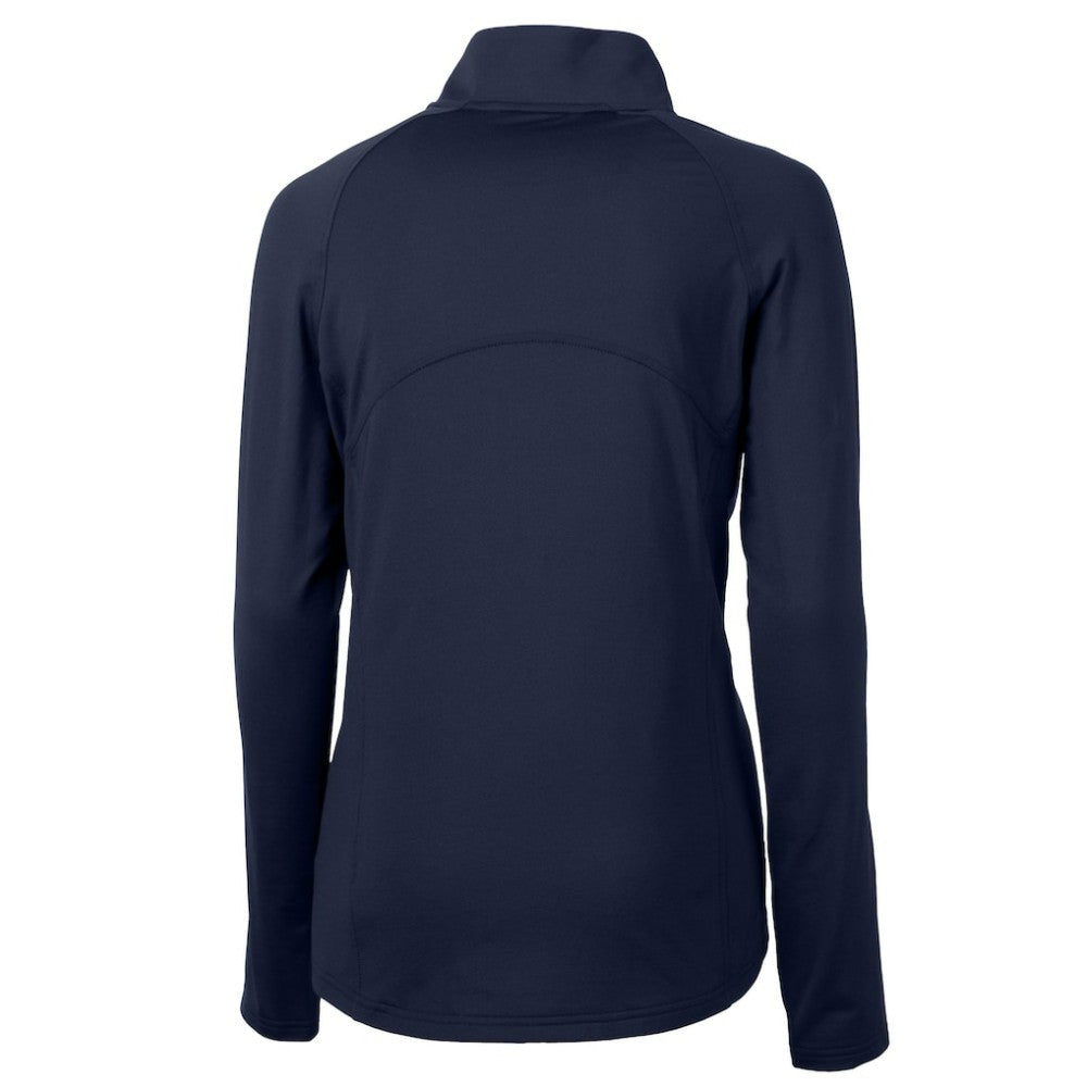 MLB Los Angeles Dodgers Cutter & Buck Women's  DryTec Adapt Eco Knit Stretch Recycled Raglan Half-Zip Top