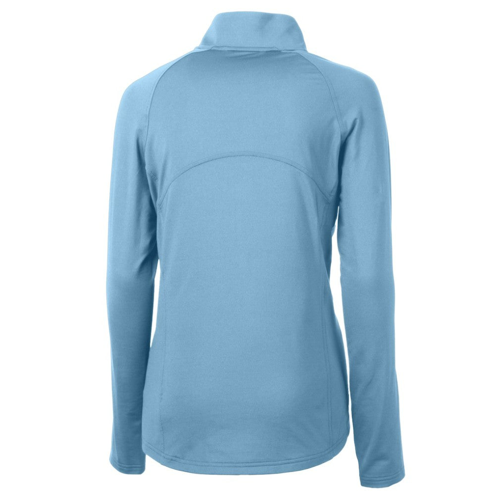 MLB Philadelphia Phillies Cutter & Buck Women's Cooperstown Collection DryTec Adapt Eco Knit Stretch Recycled Raglan Half-Zip Top