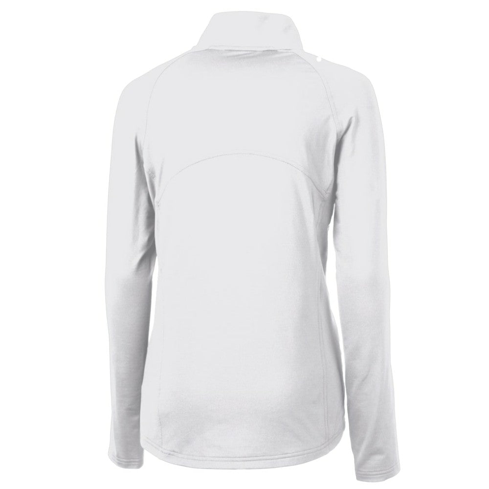 MLB Philadelphia Phillies Cutter & Buck Women's Cooperstown Collection DryTec Adapt Eco Knit Stretch Recycled Raglan Half-Zip Top