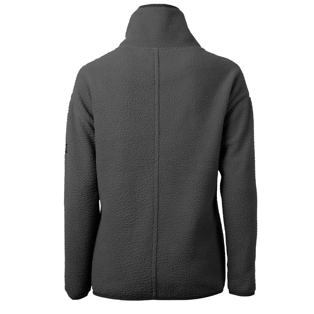 MLB Cincinnati Reds Cutter & Buck Women's Cooperstown Collection Cascade Eco Sherpa Fleece Half-Zip Pullover Jacket