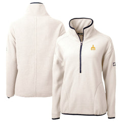 MLB Seattle Mariners Cutter & Buck Women's  Cascade Eco Sherpa Fleece Half-Zip Pullover Jacket
