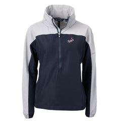 MLB Los Angeles Dodgers Cutter & Buck Women's  Charter Eco Recycled Half-Zip Anorak Jacket