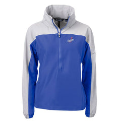 MLB Los Angeles Dodgers Cutter & Buck Women's  Charter Eco Recycled Half-Zip Anorak Jacket