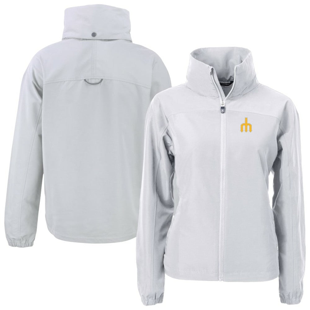 MLB Seattle Mariners Cutter & Buck Women's  Charter Eco Recycled Full-Zip Jacket