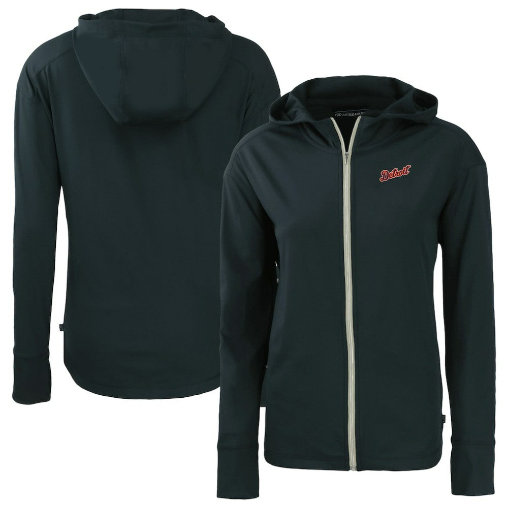MLB Detroit Tigers Cutter & Buck Women's  Daybreak Eco Recycled Full-Zip Hoodie Jacket