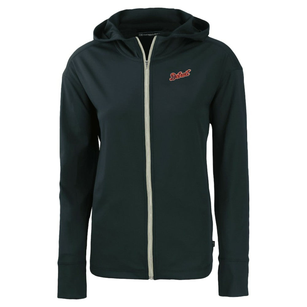 MLB Detroit Tigers Cutter & Buck Women's  Daybreak Eco Recycled Full-Zip Hoodie Jacket