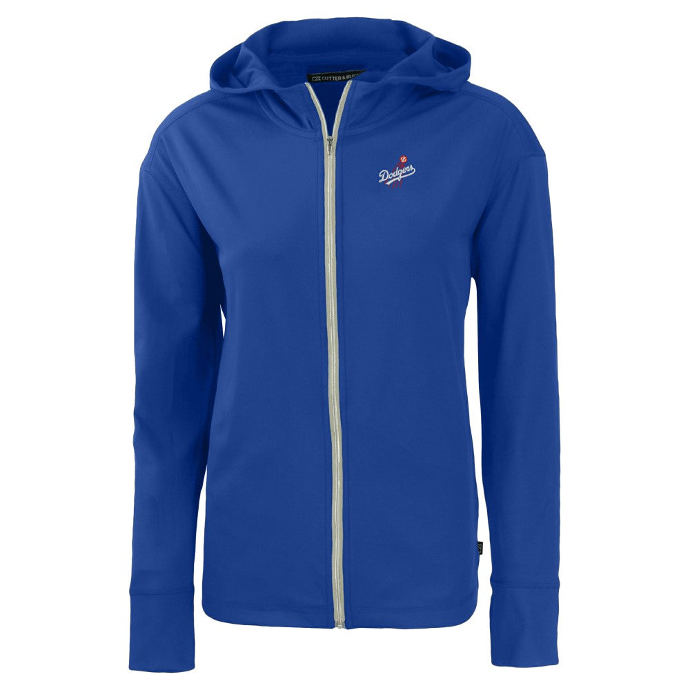 MLB Los Angeles Dodgers Cutter & Buck Women's  Daybreak Eco Recycled Full-Zip Hoodie Jacket