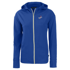 MLB Los Angeles Dodgers Cutter & Buck Women's  Daybreak Eco Recycled Full-Zip Hoodie Jacket