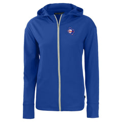 MLB Texas Rangers Cutter & Buck Women's Cooperstown Collection Daybreak Eco Recycled Full-Zip Hoodie Jacket