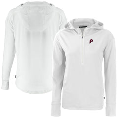 MLB Philadelphia Phillies Cutter & Buck Women's Daybreak Eco Recycled Half-Zip Hoodie