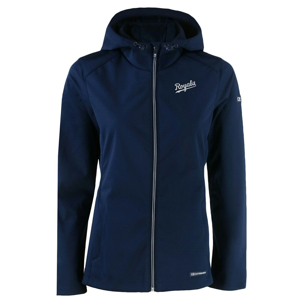 MLB Kansas City Royals Cutter & Buck Women's Evoke Eco Softshell Recycled Full-Zip Jacket