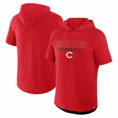 MLB Cincinnati Reds Fanatics Clubhouse Optimal Play Raglan Hoodie T-Shirt
