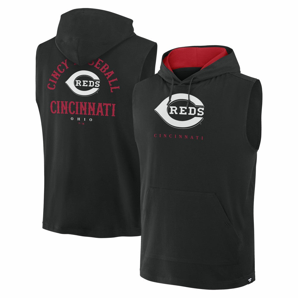 MLB Cincinnati Reds Fanatics Fire Speed Sleeveless Pullover Hoodie