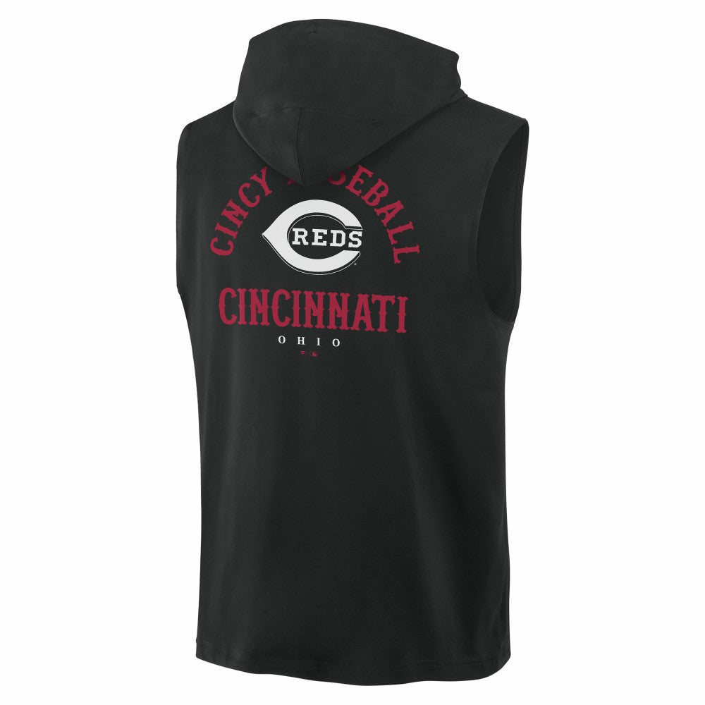 MLB Cincinnati Reds Fanatics Fire Speed Sleeveless Pullover Hoodie