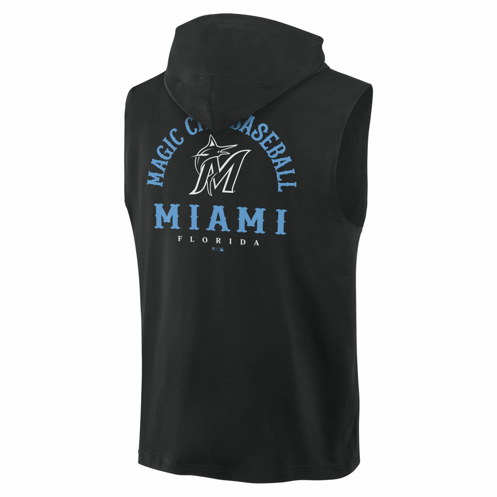 MLB Miami Marlins Fanatics Fire Speed Sleeveless Pullover Hoodie
