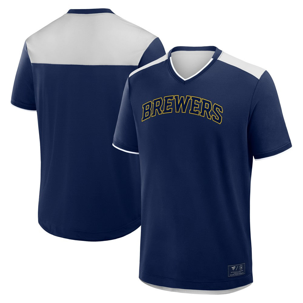 MLB Milwaukee Brewers Fanatics Walk Off V-Neck T-Shirt