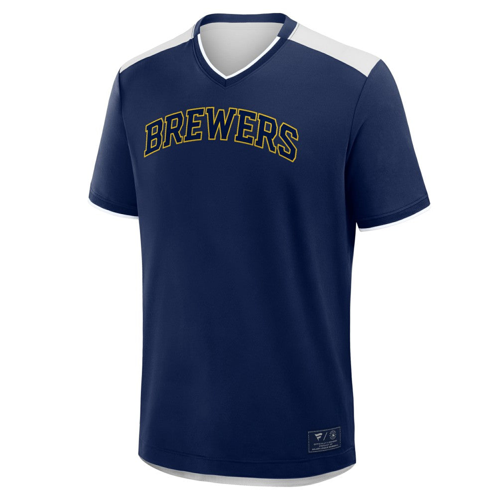 MLB Milwaukee Brewers Fanatics Walk Off V-Neck T-Shirt