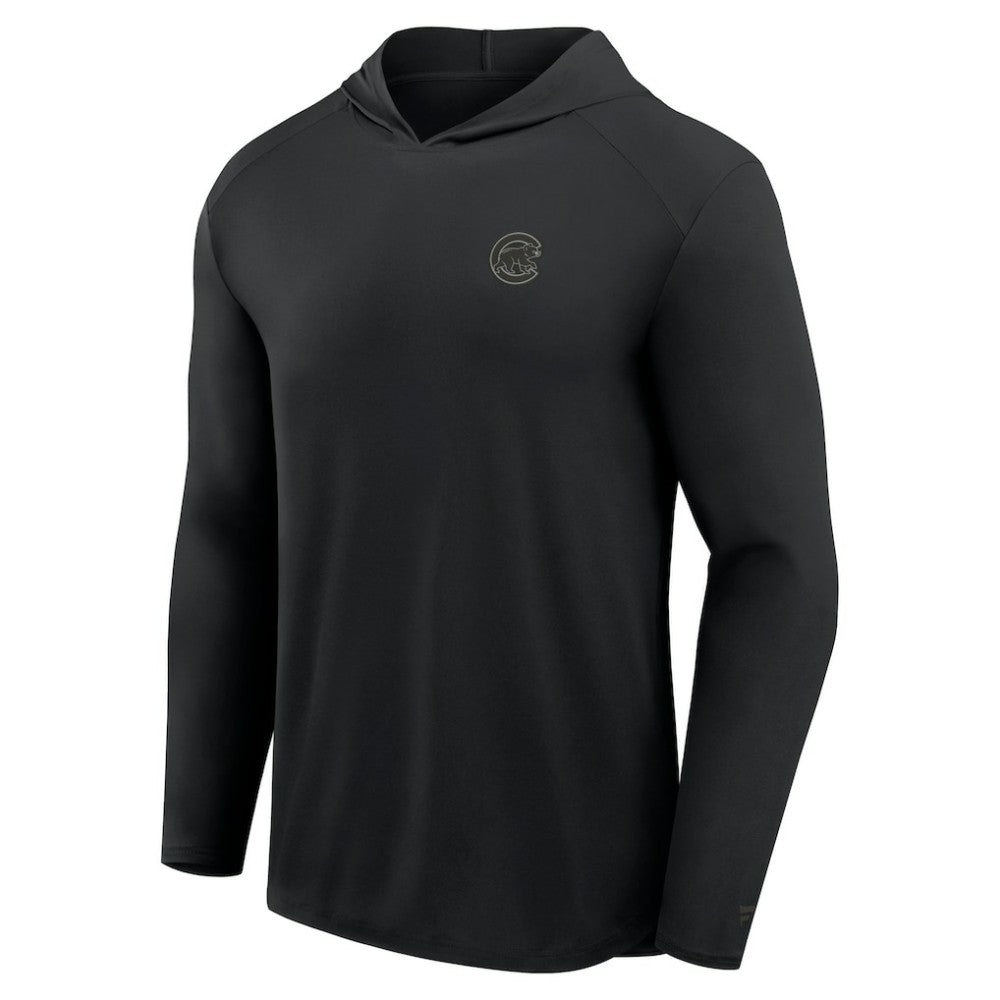 MLB Chicago Cubs Fanatics Front Office Power Mono Long Sleeve Hoodie T-Shirt