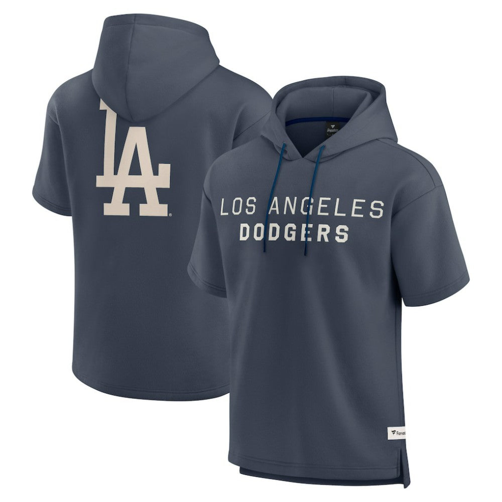 MLB Los Angeles Dodgers Fanatics Elements Future Ground Lettering Short Sleeve Pullover Hoodie