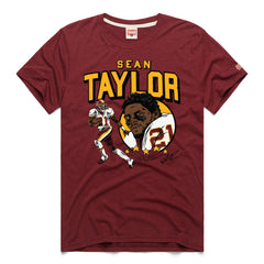 Sean Taylor  Homage Caricature Retired Player Tri-Blend T-Shirt - Washington Commanders
