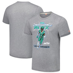 Ahmad Sauce Gardner  Homage Unisex NFL Blitz Player Tri-Blend T-Shirt - New York Jets