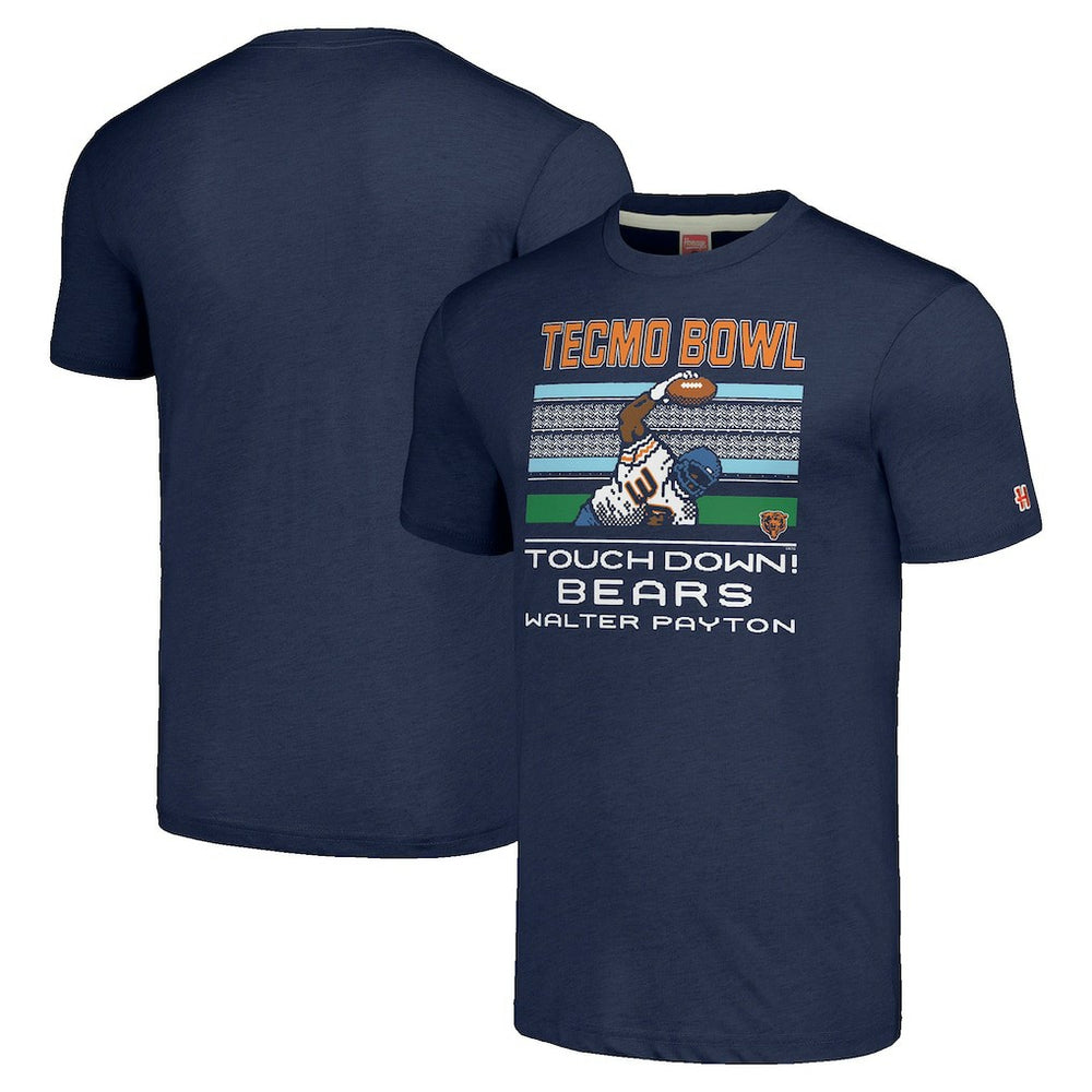 Walter Payton  Homage Unisex Tecmo Bowl Retired Player Graphic Tri-Blend T-Shirt - Chicago Bears
