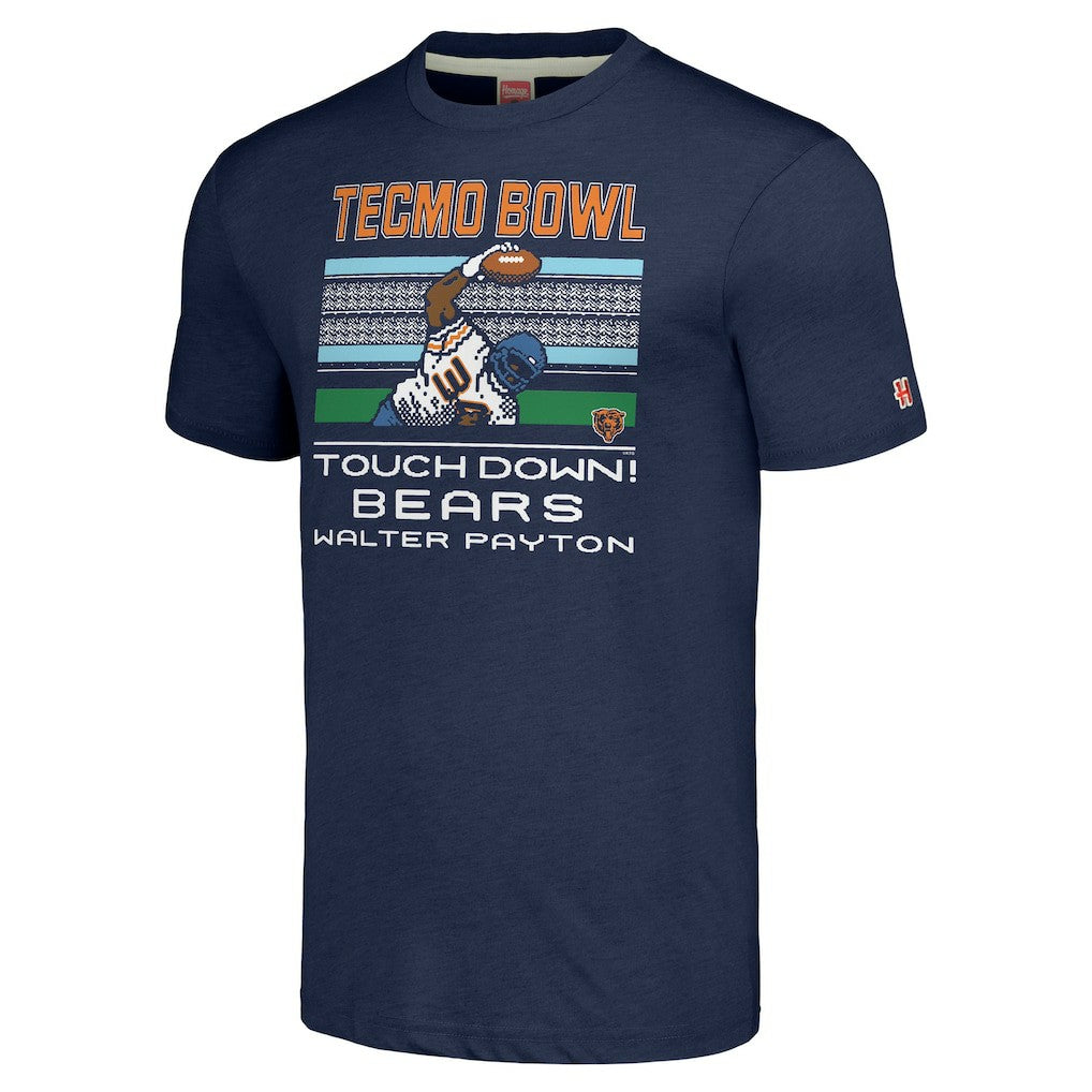 Walter Payton  Homage Unisex Tecmo Bowl Retired Player Graphic Tri-Blend T-Shirt - Chicago Bears