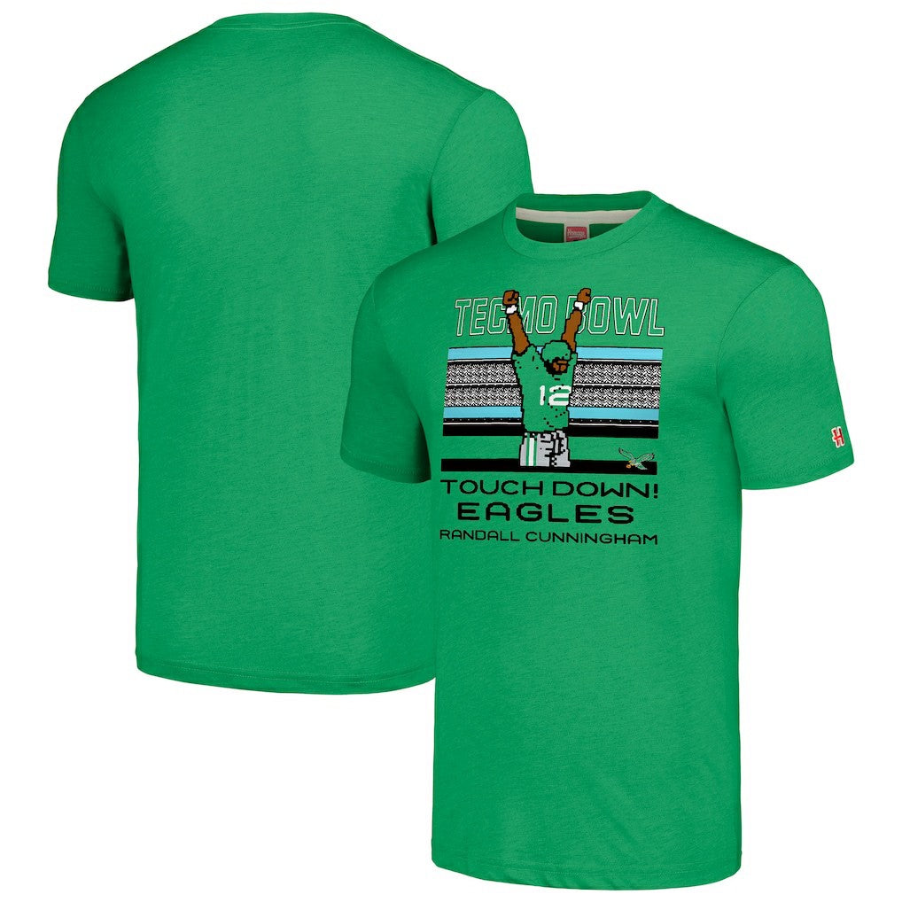 Randall Cunningham  Homage Unisex Tecmo Bowl Retired Player Graphic Tri-Blend T-Shirt - Philadelphia Eagles