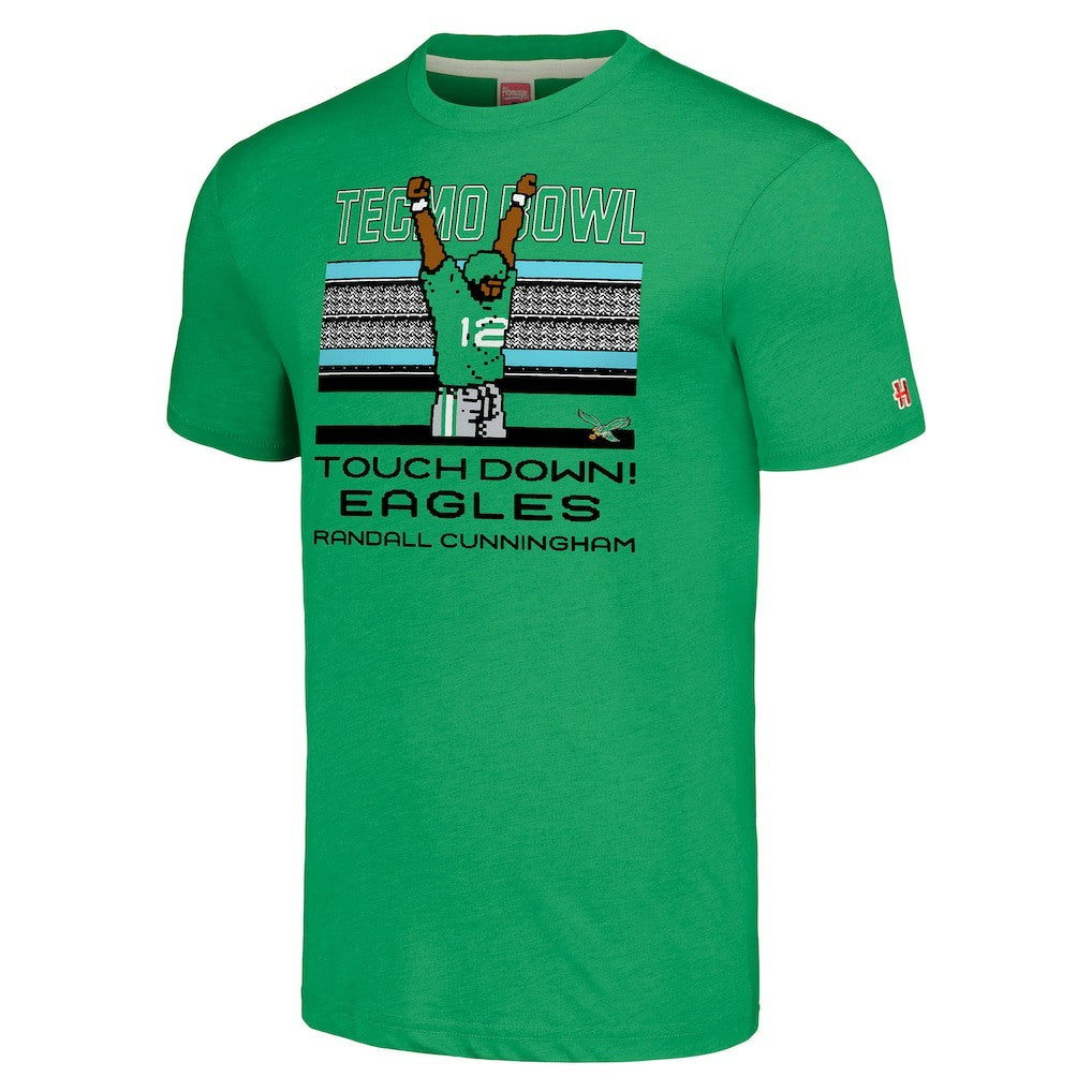 Randall Cunningham  Homage Unisex Tecmo Bowl Retired Player Graphic Tri-Blend T-Shirt - Philadelphia Eagles