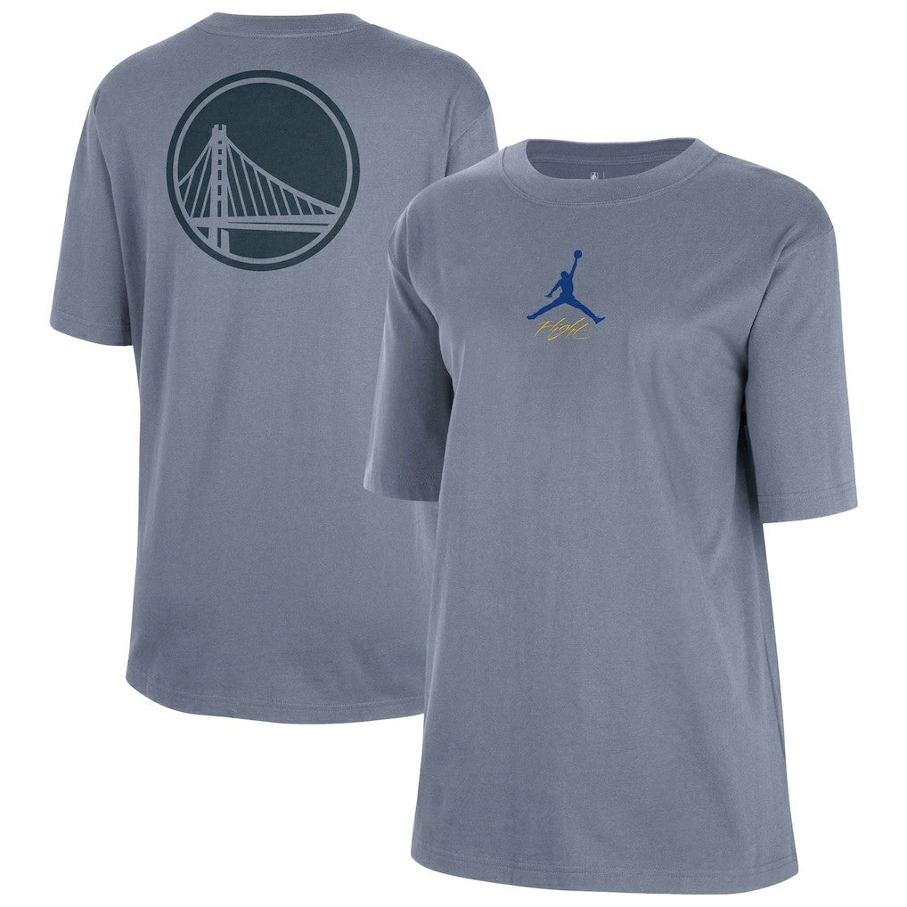 NBA Golden State Warriors Jordan Brand Women's Courtside Statement Edition Boyfriend T-Shirt sale
