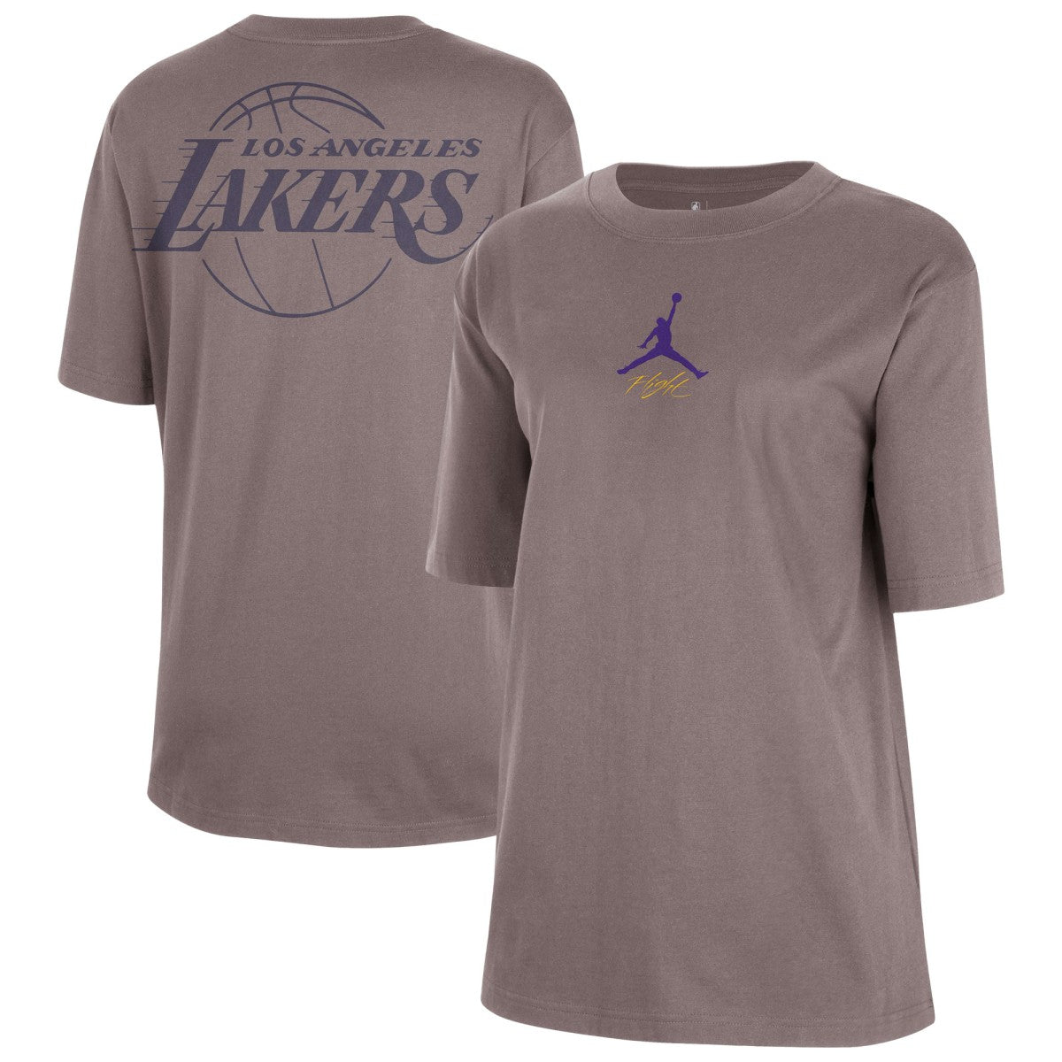 NBA Los Angeles Lakers Jordan Brand Women's Courtside Statement Edition Boyfriend T-Shirt