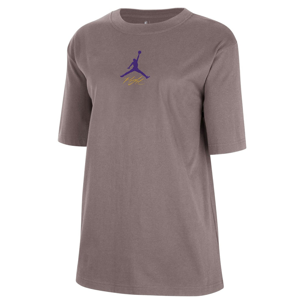 NBA Los Angeles Lakers Jordan Brand Women's Courtside Statement Edition Boyfriend T-Shirt