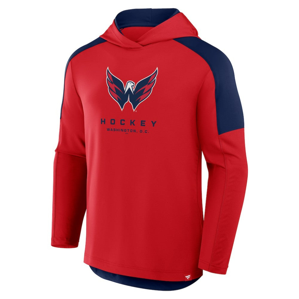 NHL Red Washington Capitals Fanatics Meta Game Transitional Pullover Hoodie