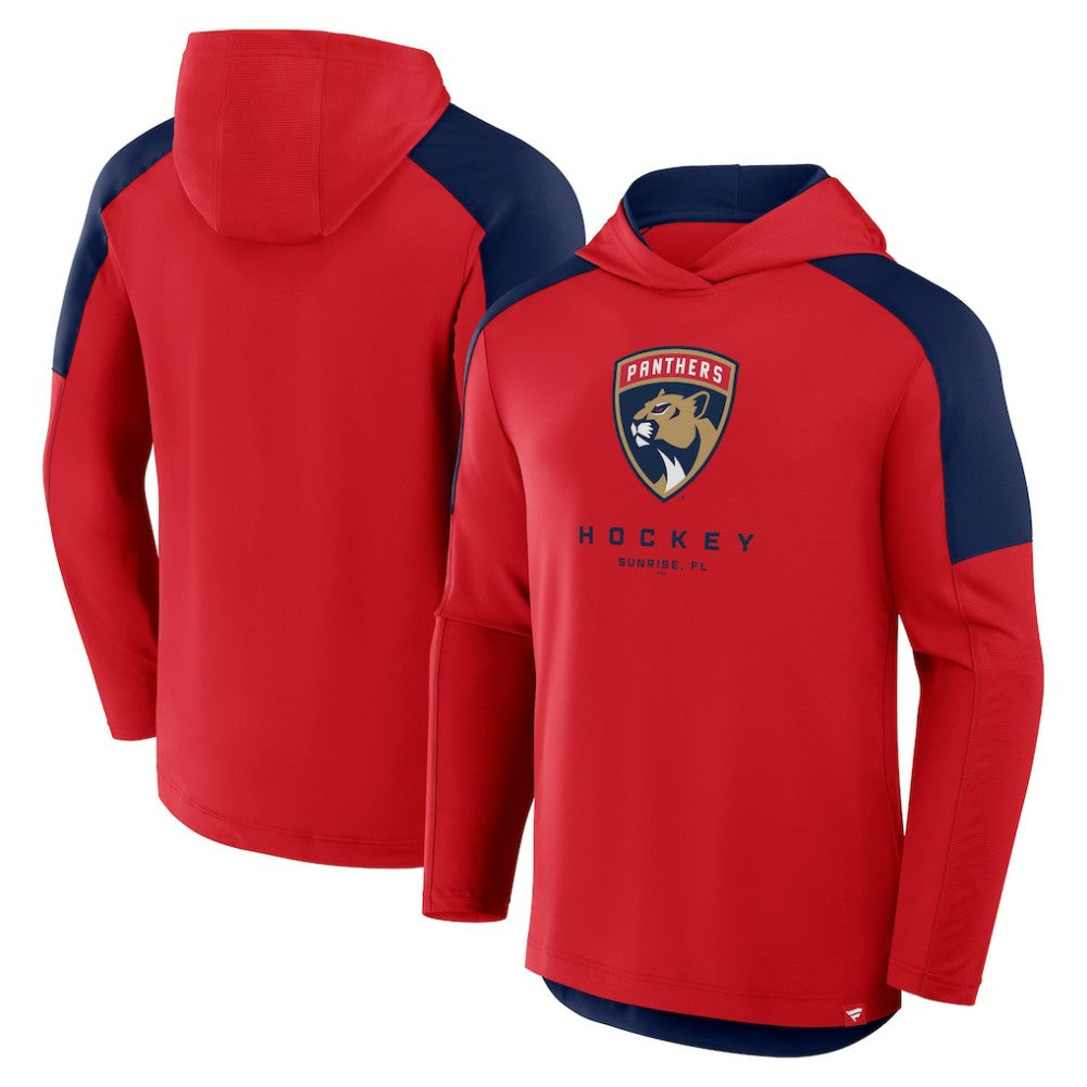 NHL Red Florida Panthers Fanatics Meta Game Transitional Pullover Hoodie