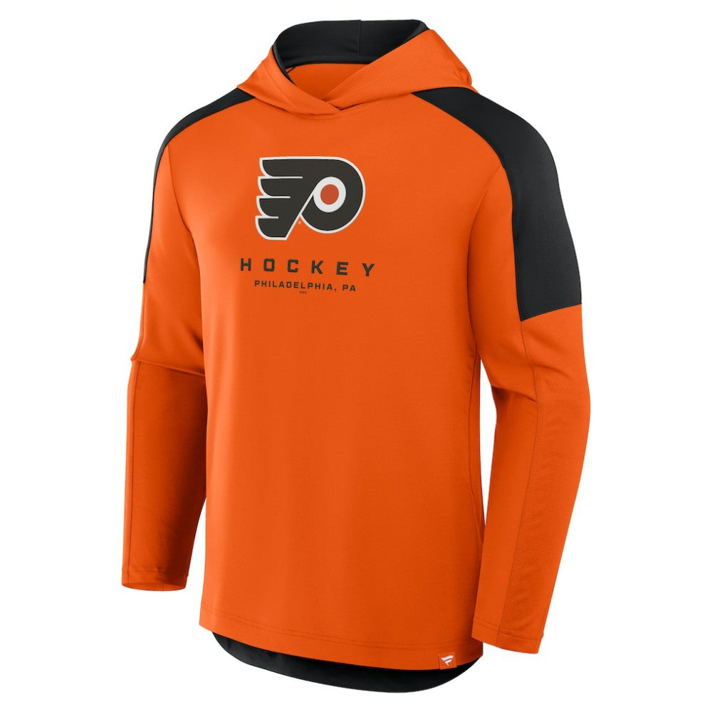 NHL Orange Philadelphia Flyers Fanatics Meta Game Transitional Pullover Hoodie