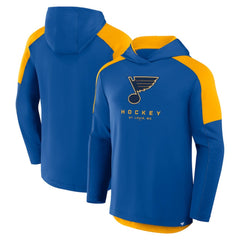 NHL Royal St. Louis Blues Fanatics Meta Game Transitional Pullover Hoodie
