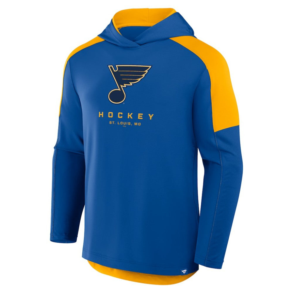 NHL Royal St. Louis Blues Fanatics Meta Game Transitional Pullover Hoodie