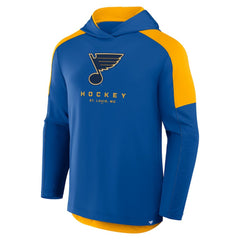 NHL Royal St. Louis Blues Fanatics Meta Game Transitional Pullover Hoodie